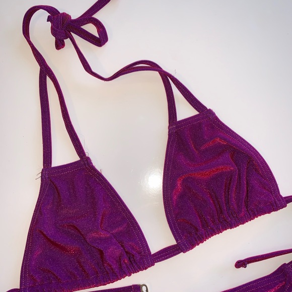 NWT 90s BISOU BISOU SHIMMERY PURPLE - Picture 2 of 8